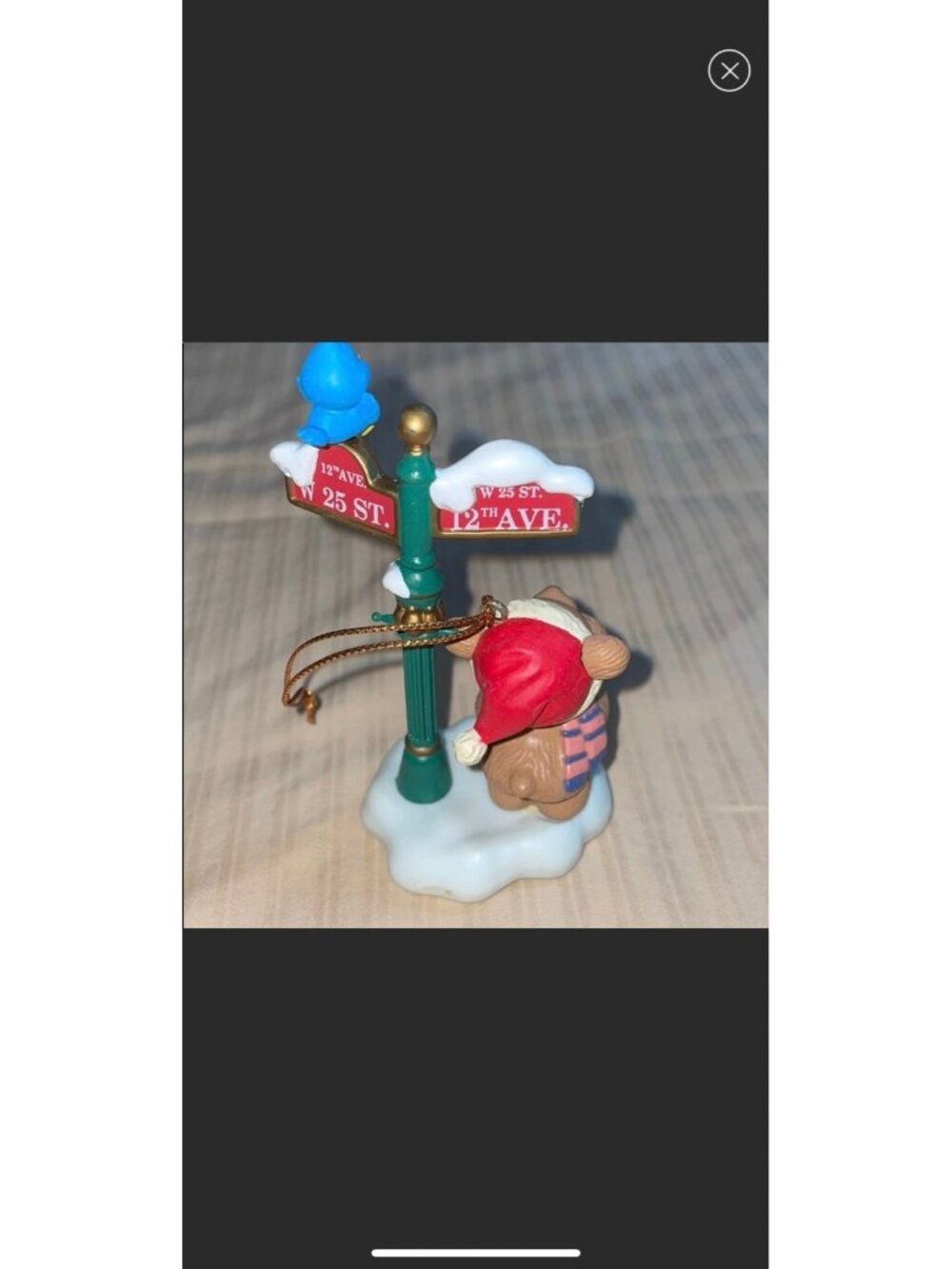 Vintage Lustre Fame LTD Christmas Ornaments Lot of 5, Mouse, Watch,  Bears, - Picture 5 of 10